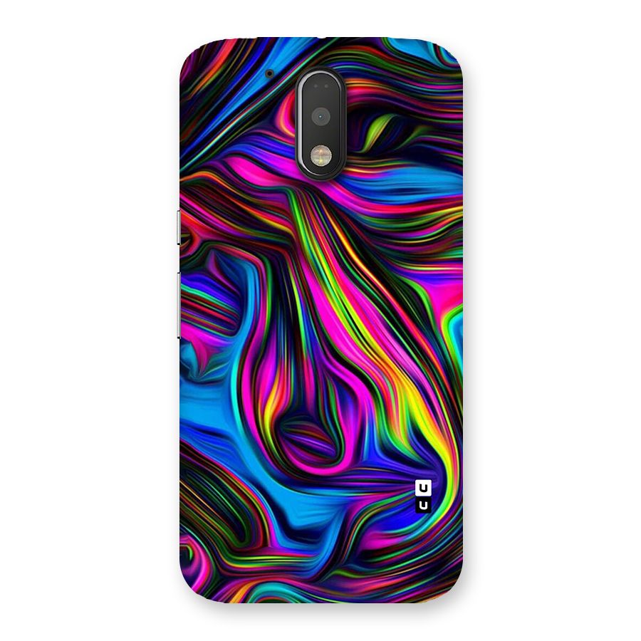 Dark Colorful Oil Abstract Back Case for Motorola Moto G4 Plus