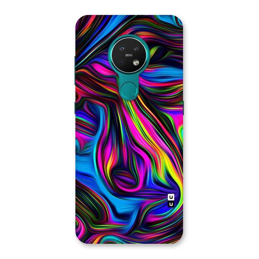 Dark Colorful Oil Abstract Back Case for Nokia 7.2
