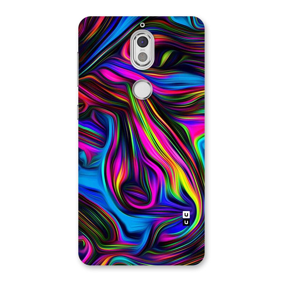 Dark Colorful Oil Abstract Back Case for Nokia 7