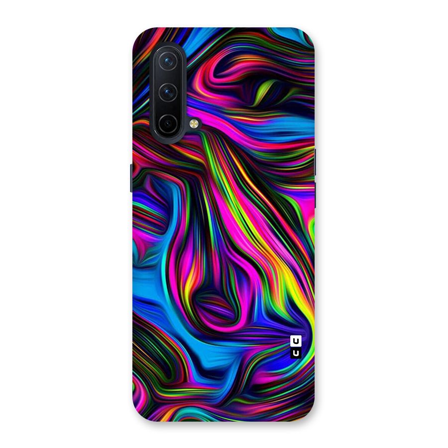 Dark Colorful Oil Abstract Glass Back Case for OnePlus Nord CE 5G