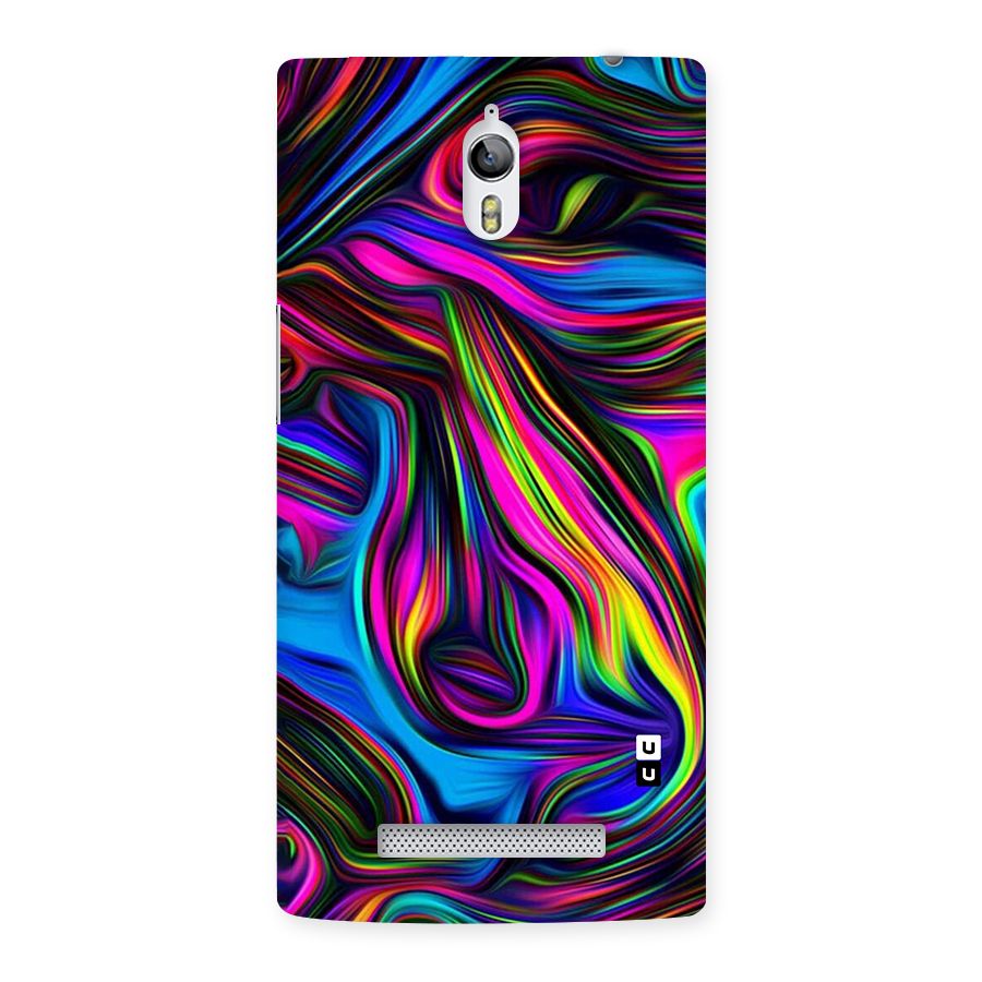 Dark Colorful Oil Abstract Back Case for Oppo Find 7