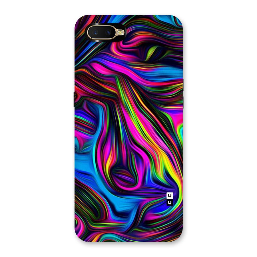 Dark Colorful Oil Abstract Back Case for Oppo K1