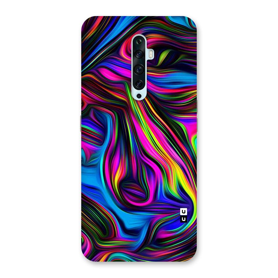 Dark Colorful Oil Abstract Back Case for Oppo Reno2 F