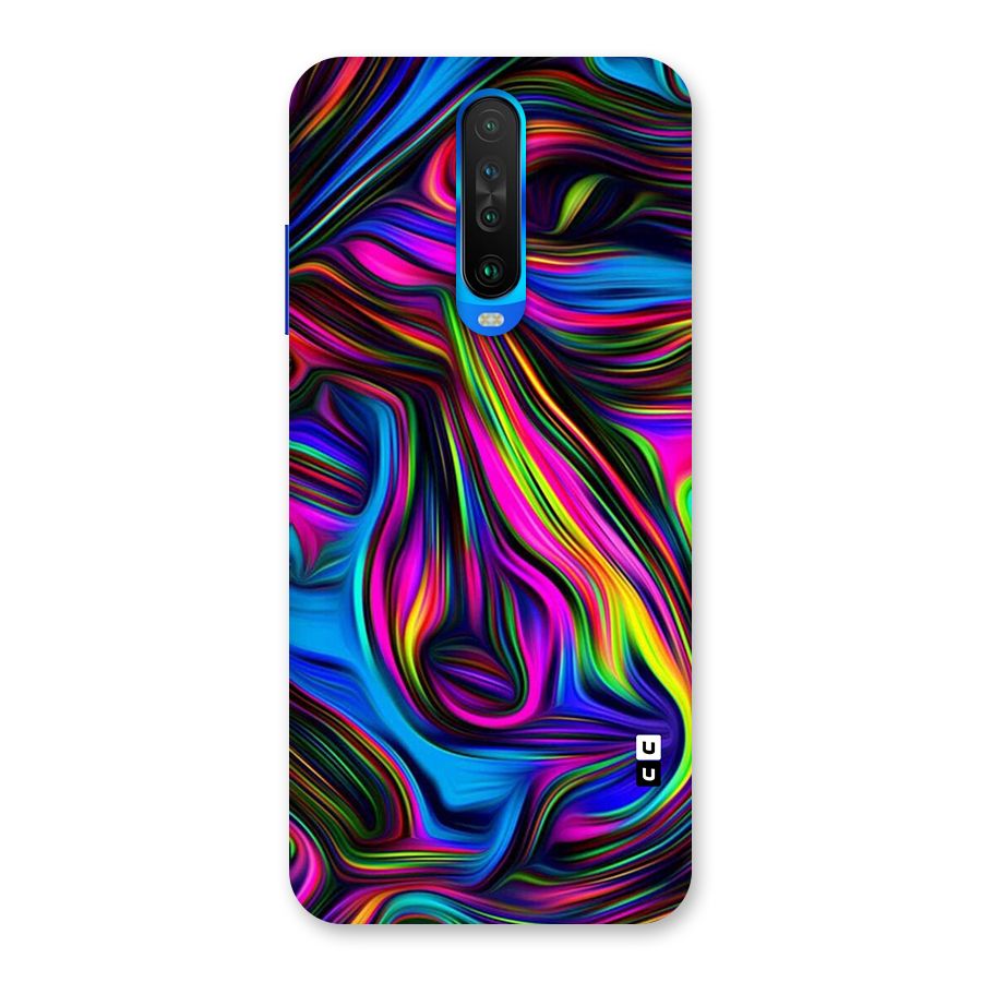 Dark Colorful Oil Abstract Back Case for Poco X2