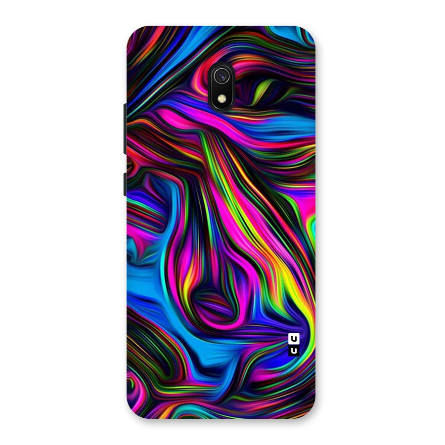 Dark Colorful Oil Abstract Back Case for Redmi 8A