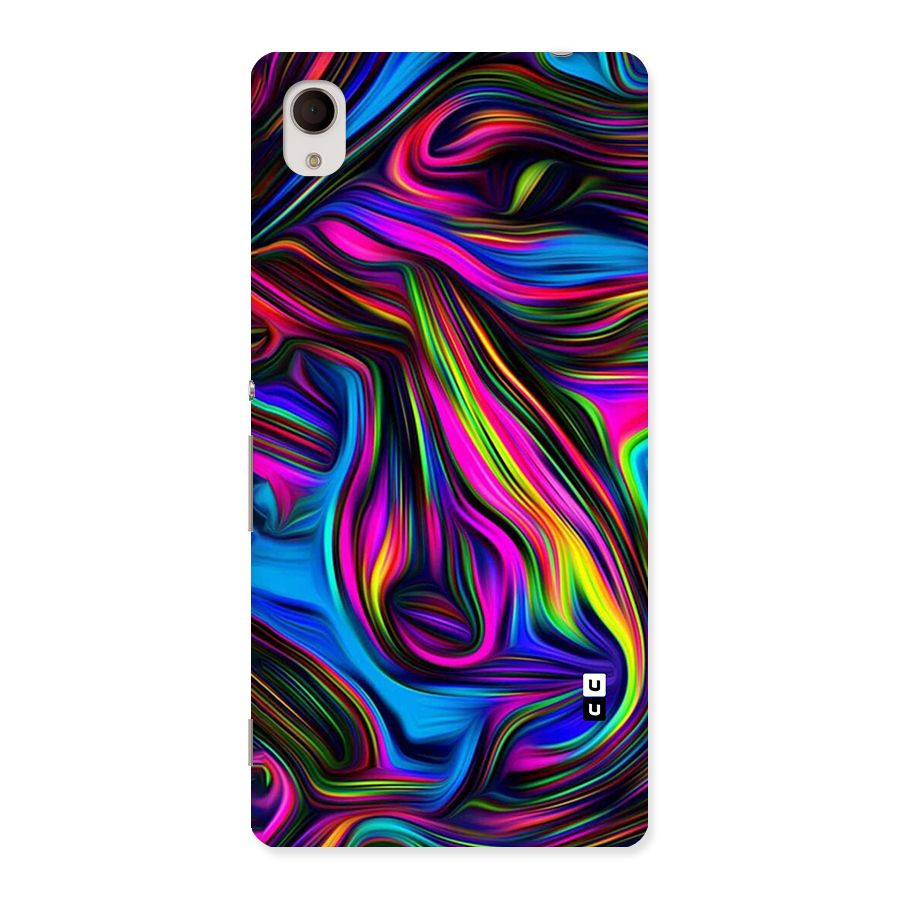 Dark Colorful Oil Abstract Back Case for Sony Xperia M4