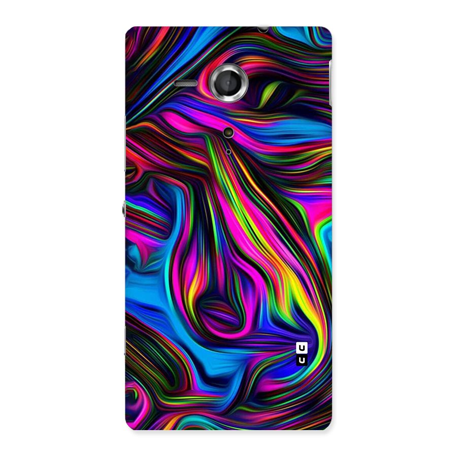 Dark Colorful Oil Abstract Back Case for Sony Xperia SP