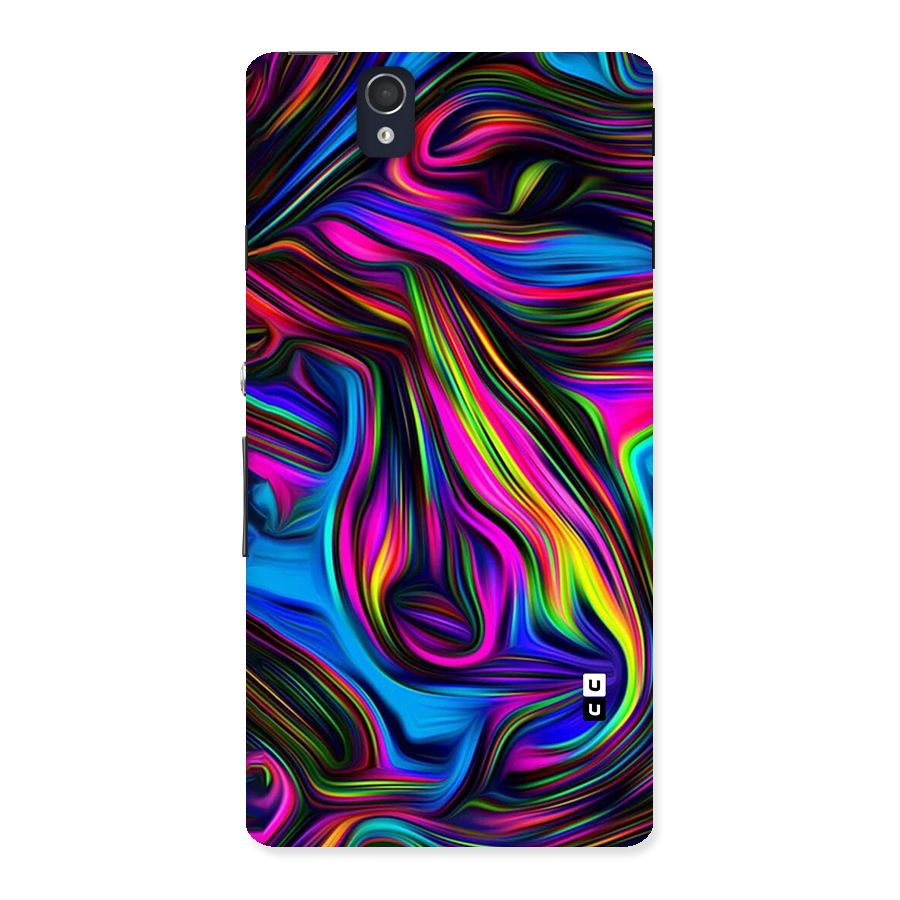 Dark Colorful Oil Abstract Back Case for Sony Xperia Z