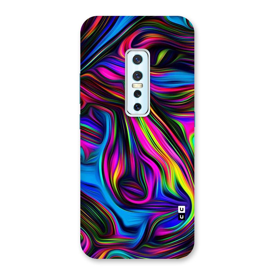 Dark Colorful Oil Abstract Back Case for Vivo V17 Pro