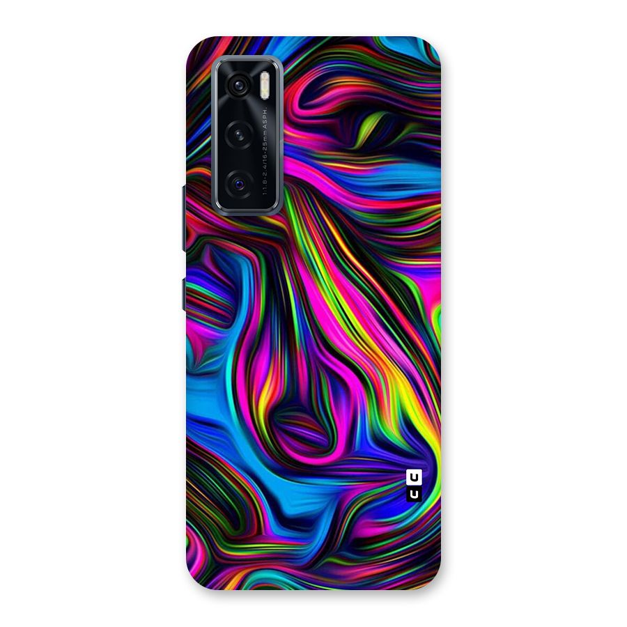 Dark Colorful Oil Abstract Back Case for Vivo V20 SE