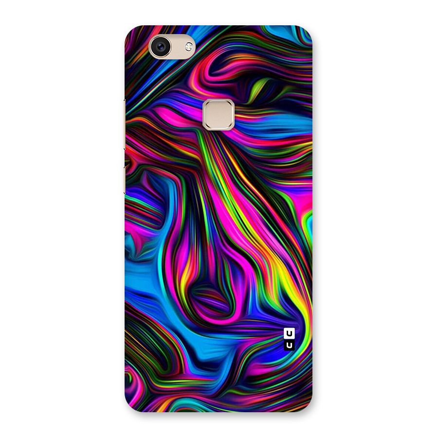 Dark Colorful Oil Abstract Back Case for Vivo V7