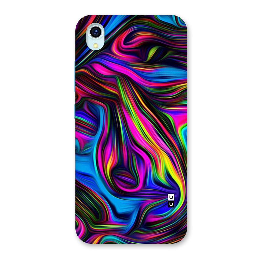 Dark Colorful Oil Abstract Back Case for Vivo Y1s