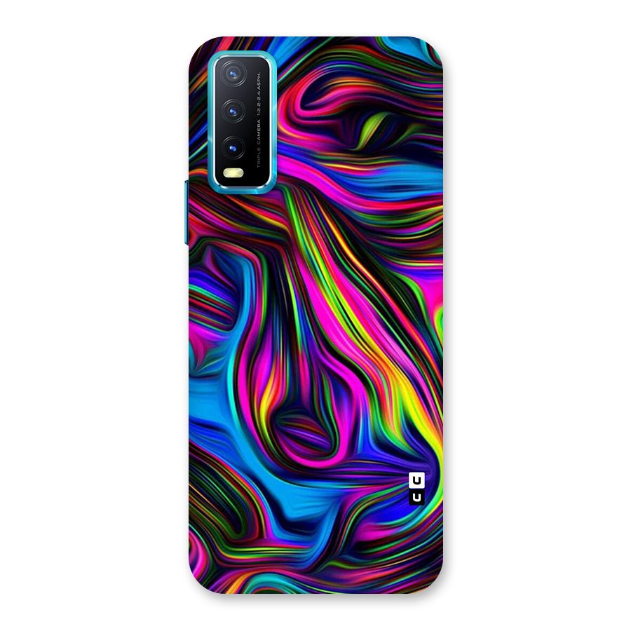 Dark Colorful Oil Abstract Back Case for Vivo Y20