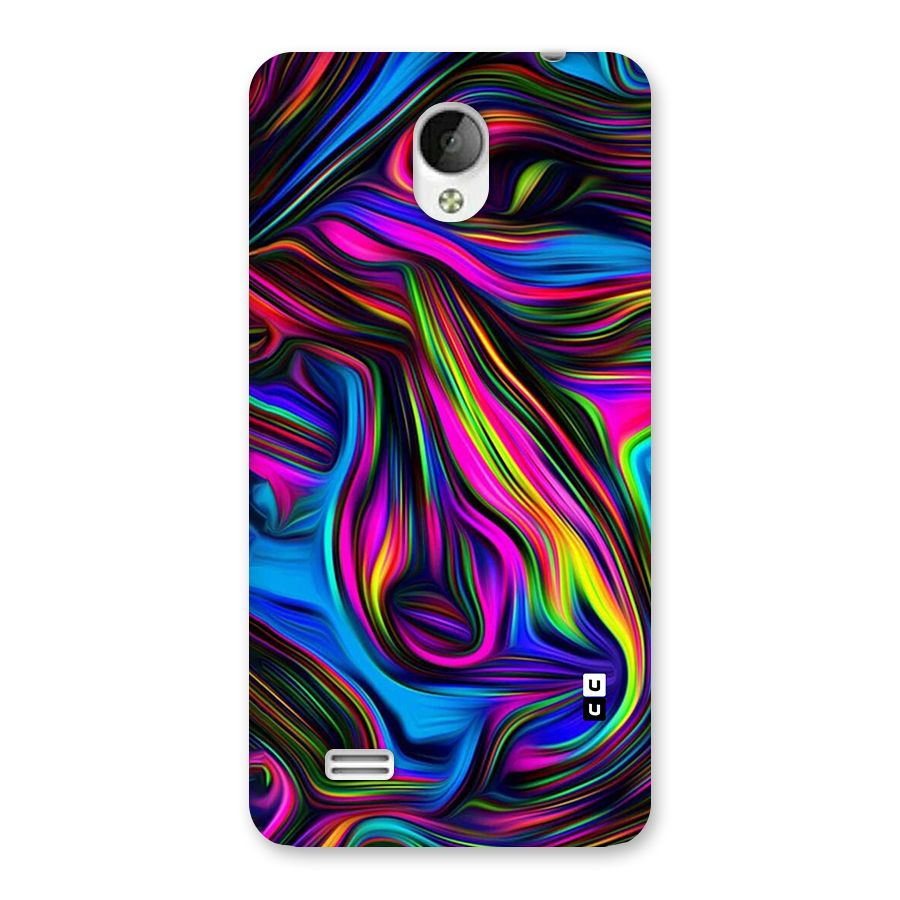 Dark Colorful Oil Abstract Back Case for Vivo Y21