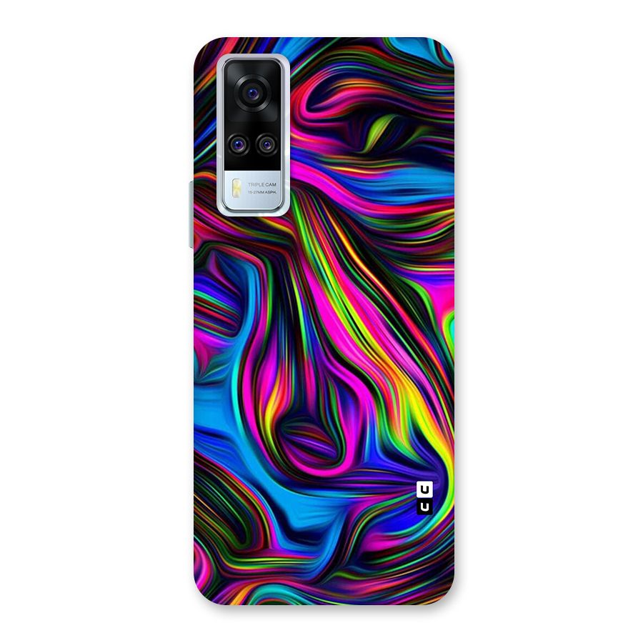 Dark Colorful Oil Abstract Back Case for Vivo Y31