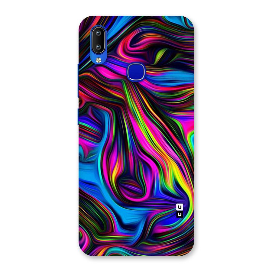 Dark Colorful Oil Abstract Back Case for Vivo Y91