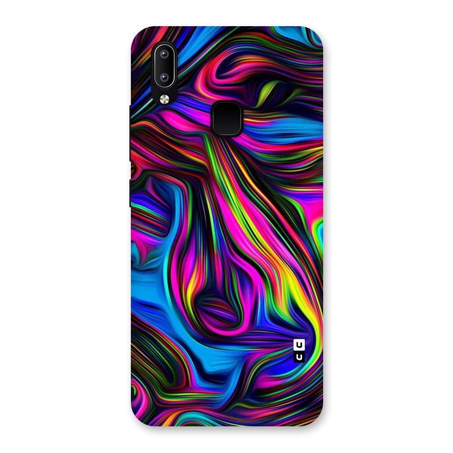 Dark Colorful Oil Abstract Back Case for Vivo Y93