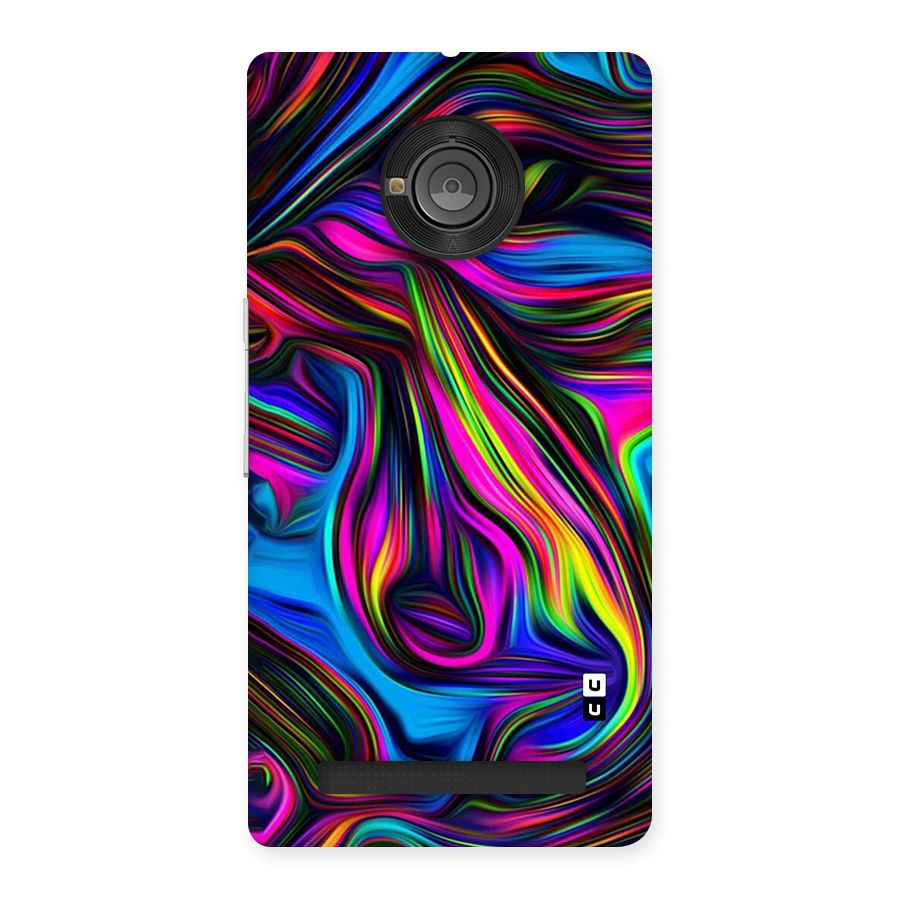 Dark Colorful Oil Abstract Back Case for Yu Yuphoria