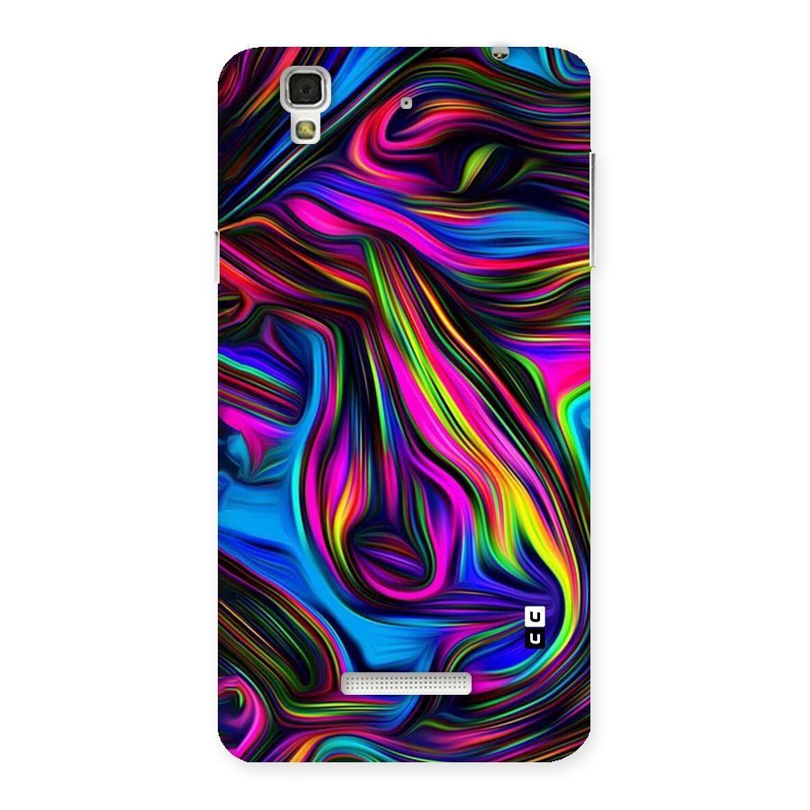 Dark Colorful Oil Abstract Back Case for Yu Yureka