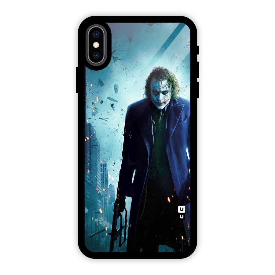 Dark Knight Joker Glass Back Case for iPhone XS Max