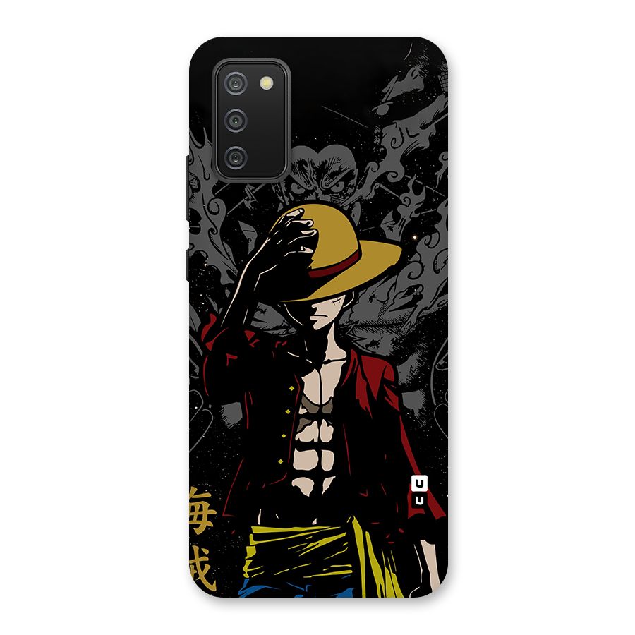 Dark Luffy Art Back Case for Galaxy F02s