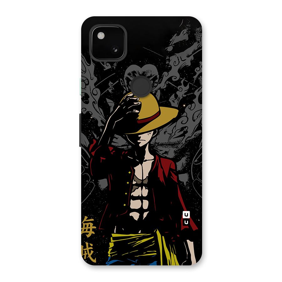 Dark Luffy Art Glass Back Case for Google Pixel 4a