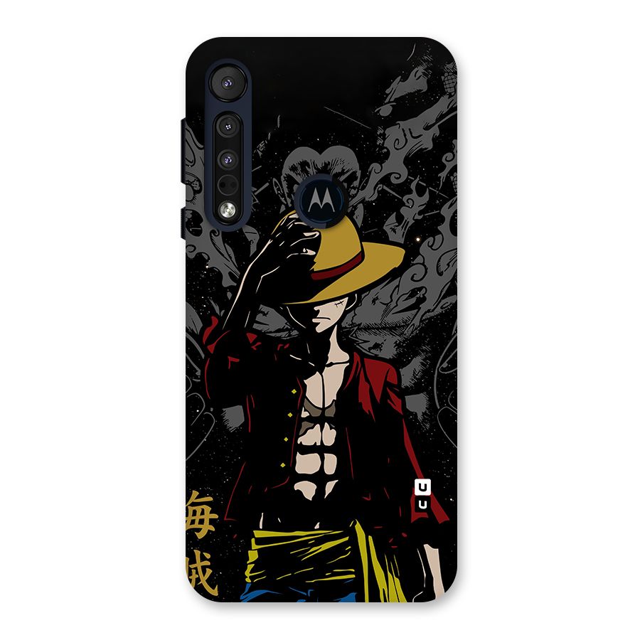Dark Luffy Art Back Case for Motorola One Macro