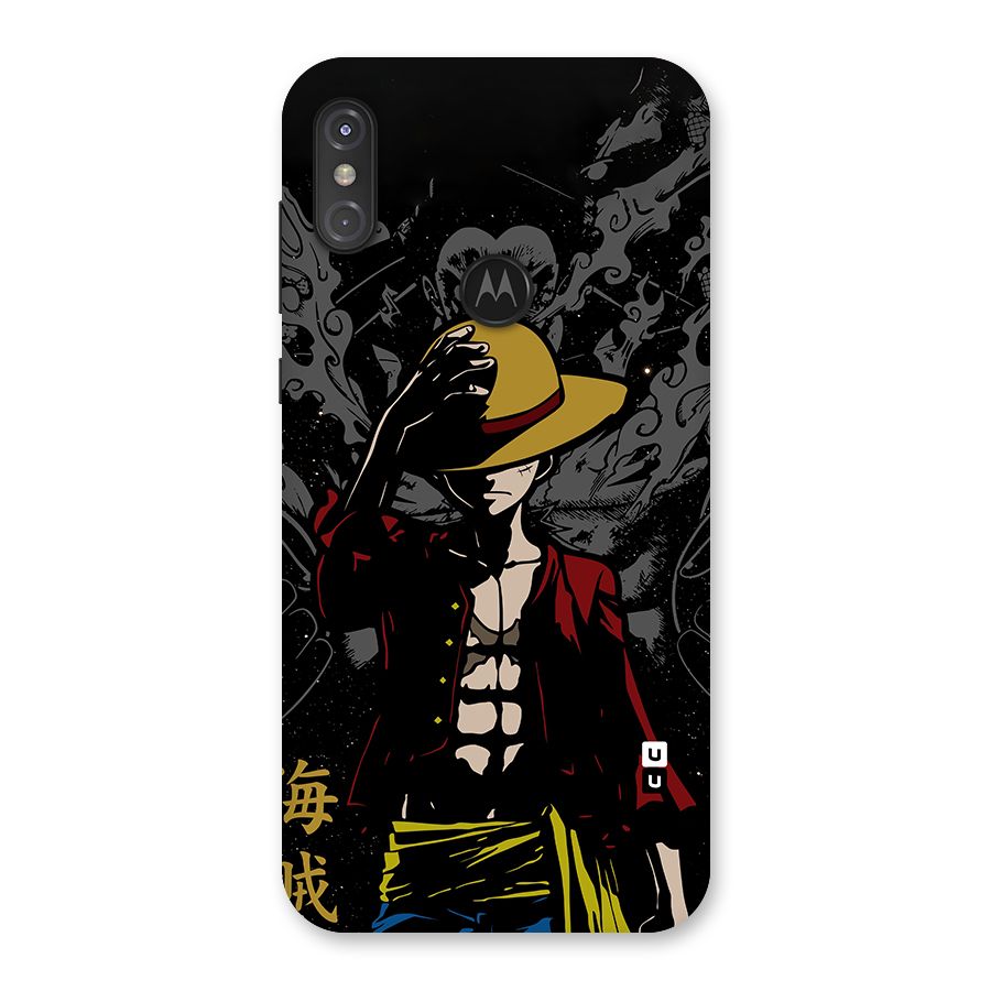 Dark Luffy Art Back Case for Motorola One Power