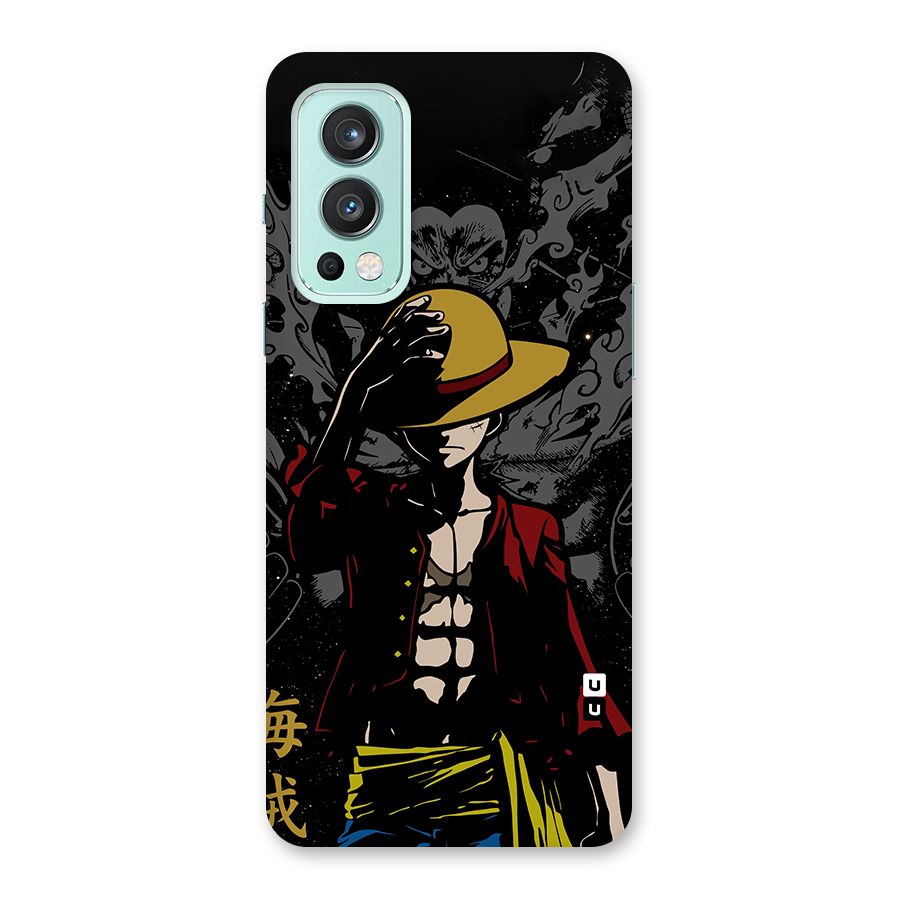 Dark Luffy Art Glass Back Case for OnePlus Nord 2 5G
