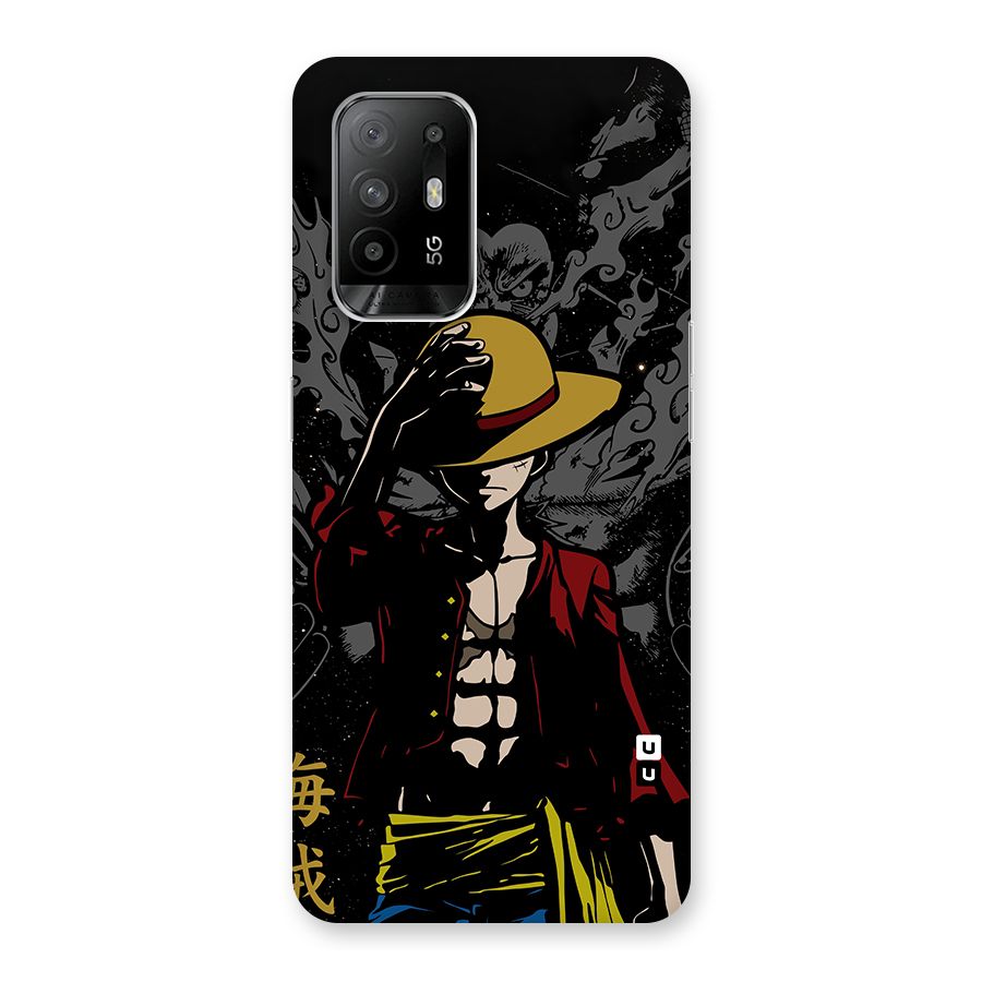 Dark Luffy Art Glass Back Case for Oppo F19 Pro Plus 5G