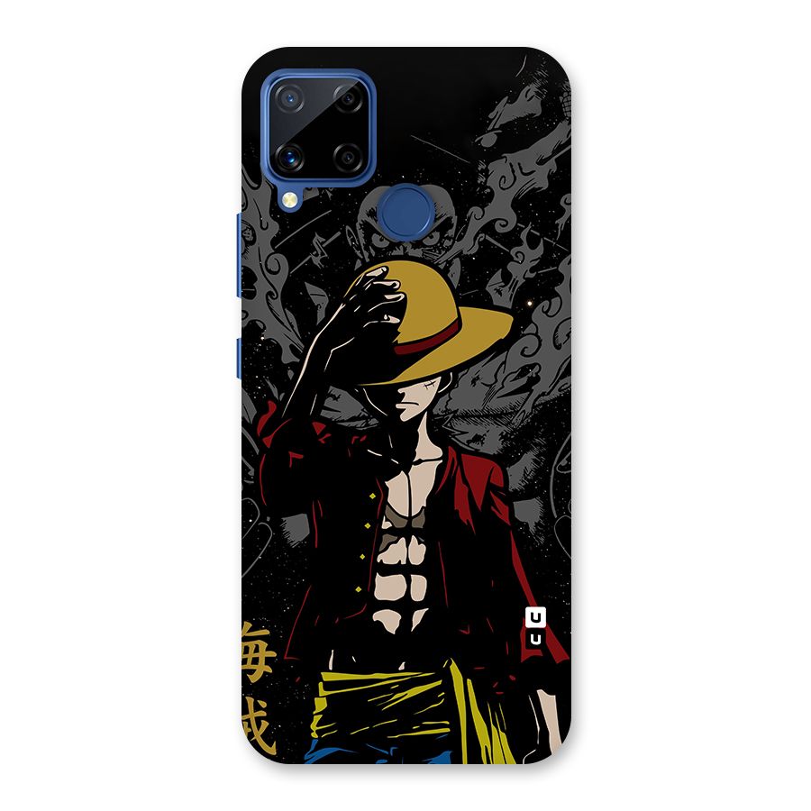 Dark Luffy Art Glass Back Case for Realme Narzo 30A
