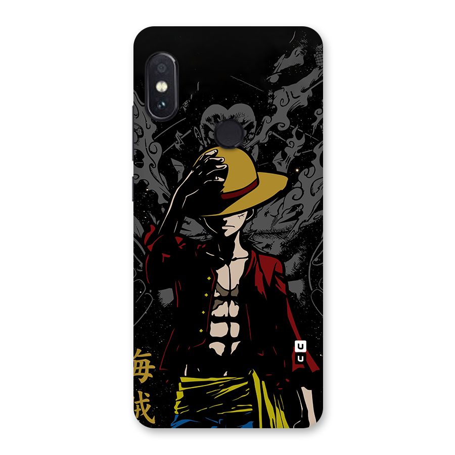 Dark Luffy Art Glass Back Case for Redmi Note 5 Pro