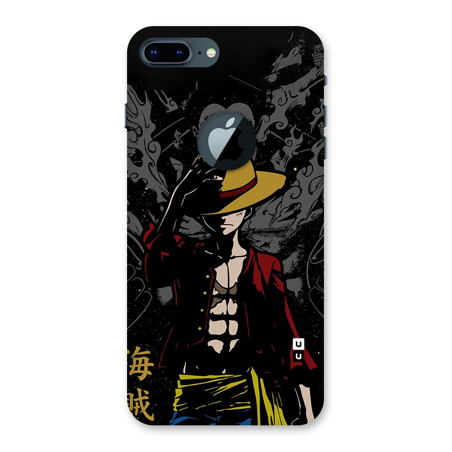 Dark Luffy Art Back Case for iPhone 7 Plus Logo Cut