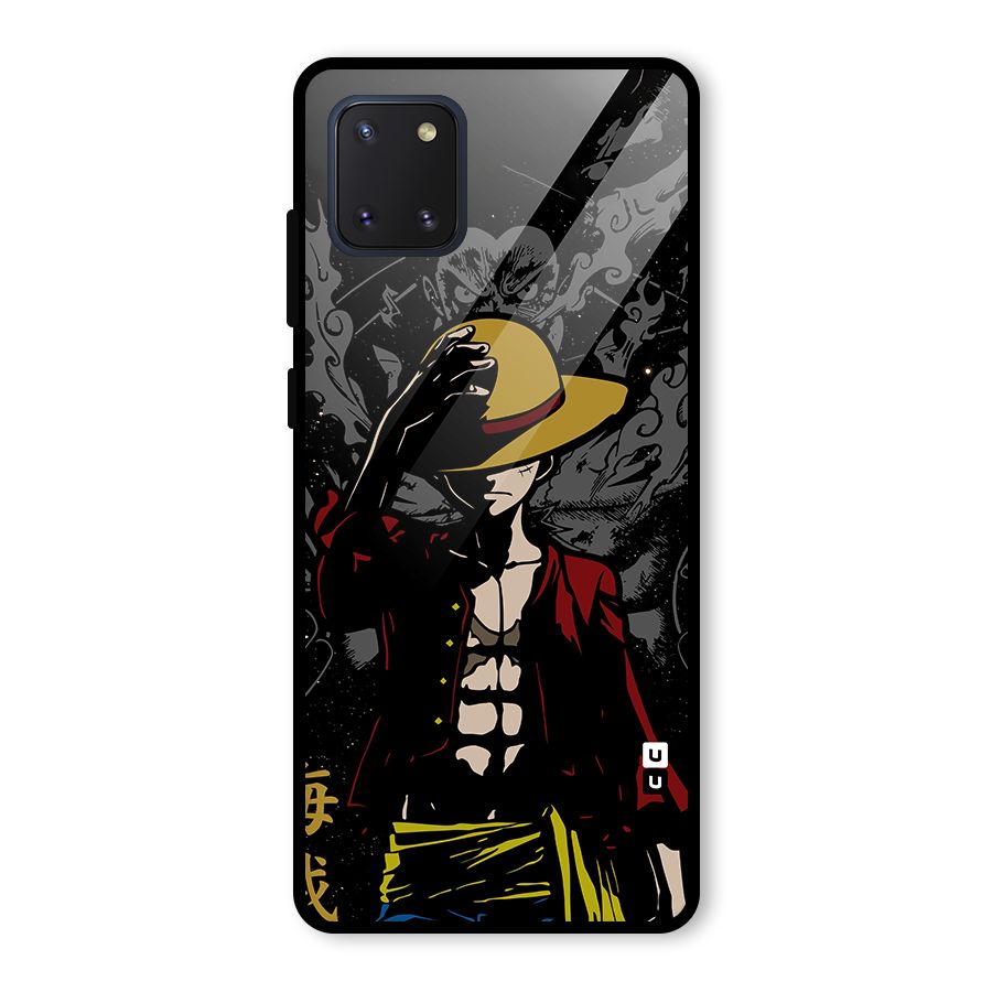 Dark Luffy Art Glass Back Case for Galaxy Note 10 Lite