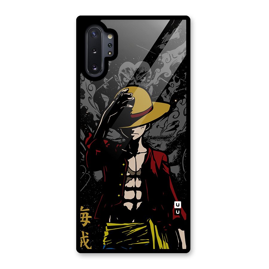 Dark Luffy Art Glass Back Case for Galaxy Note 10 Plus