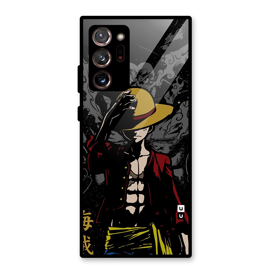 Dark Luffy Art Glass Back Case for Galaxy Note 20 Ultra
