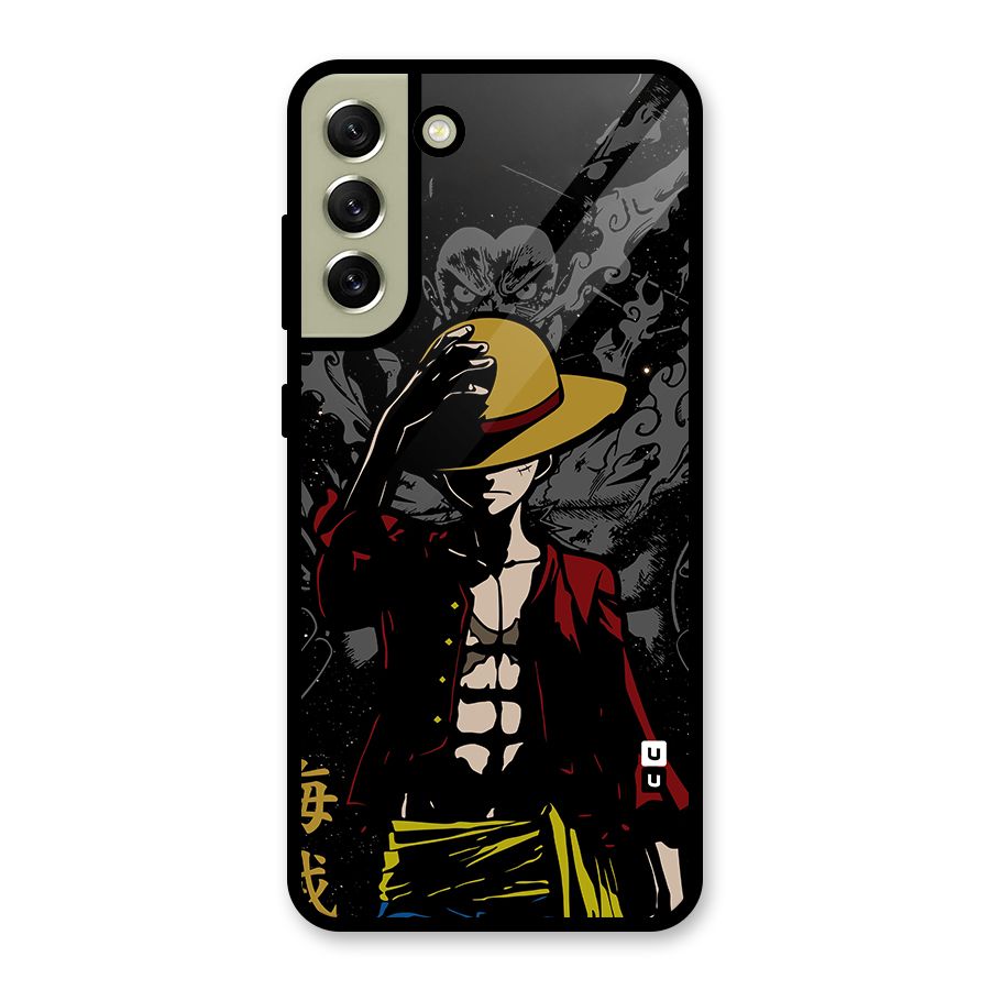 Dark Luffy Art Glass Back Case for Galaxy S21 FE 5G