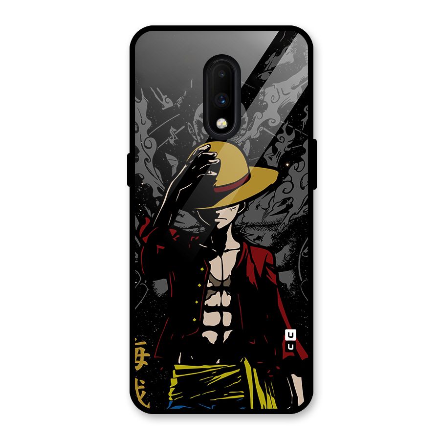 Dark Luffy Art Glass Back Case for OnePlus 7