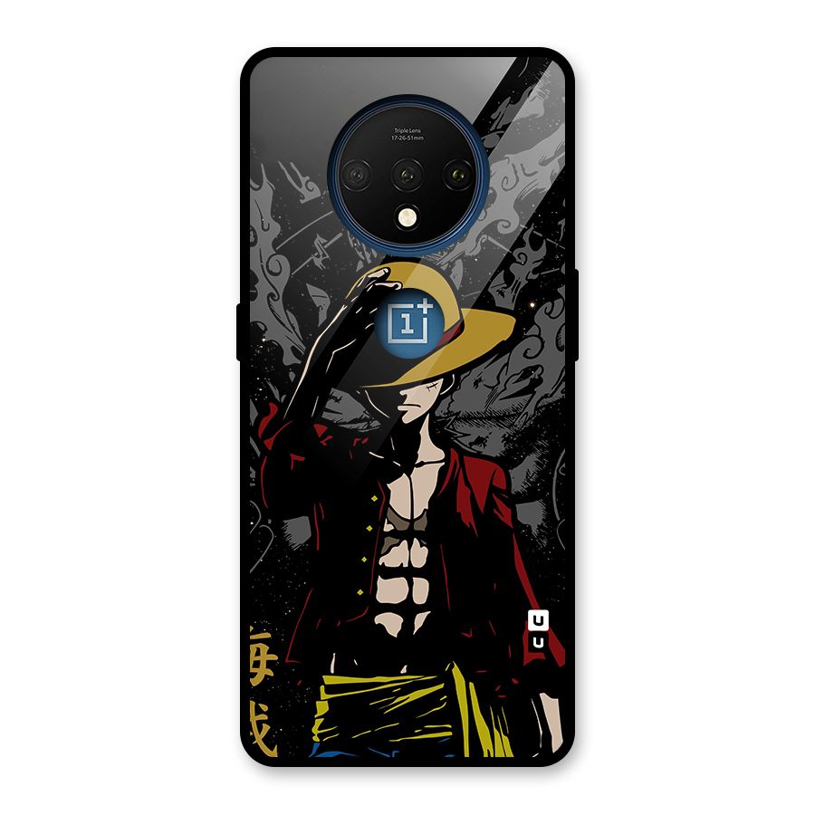 Dark Luffy Art Glass Back Case for OnePlus 7T
