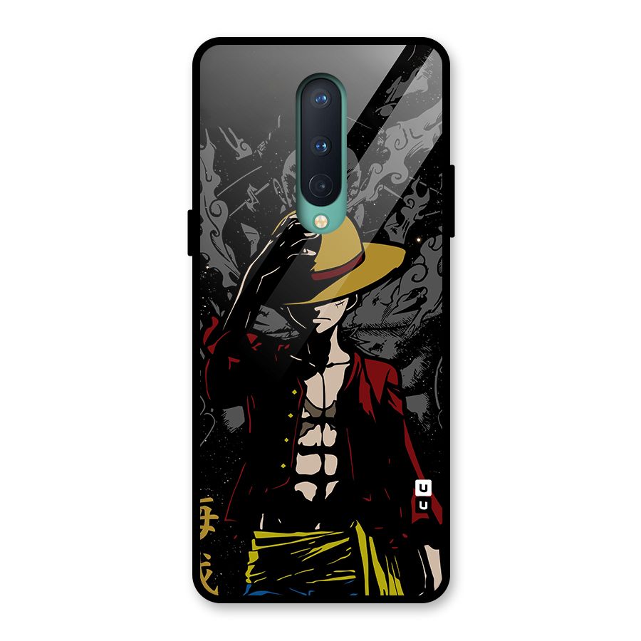 Dark Luffy Art Glass Back Case for OnePlus 8