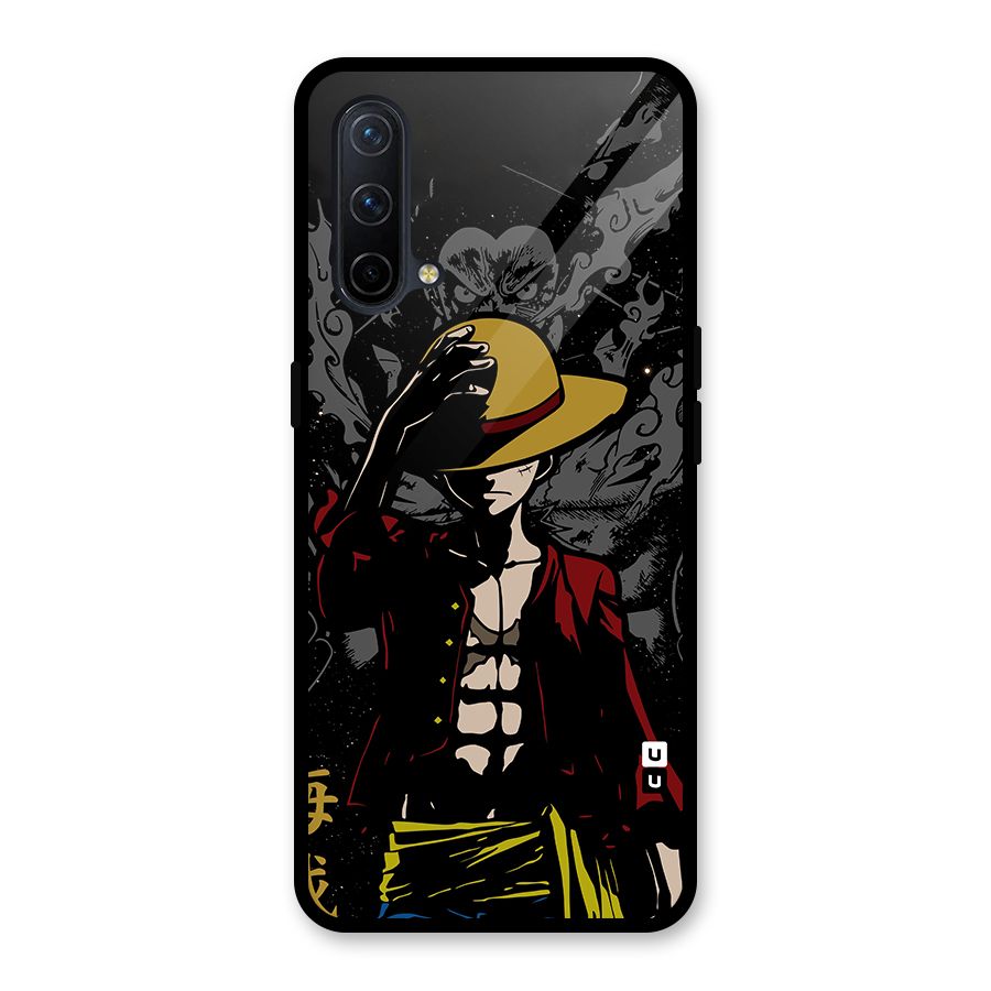 Dark Luffy Art Glass Back Case for OnePlus Nord CE 5G