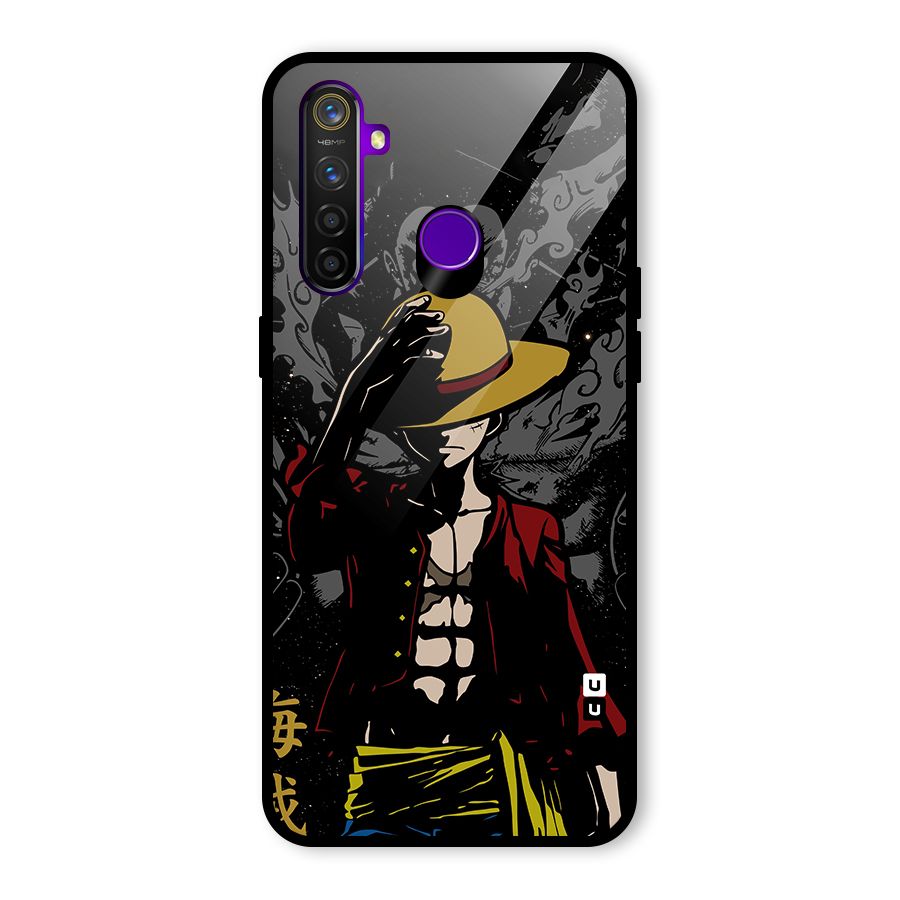 Dark Luffy Art Glass Back Case for Realme 5 Pro