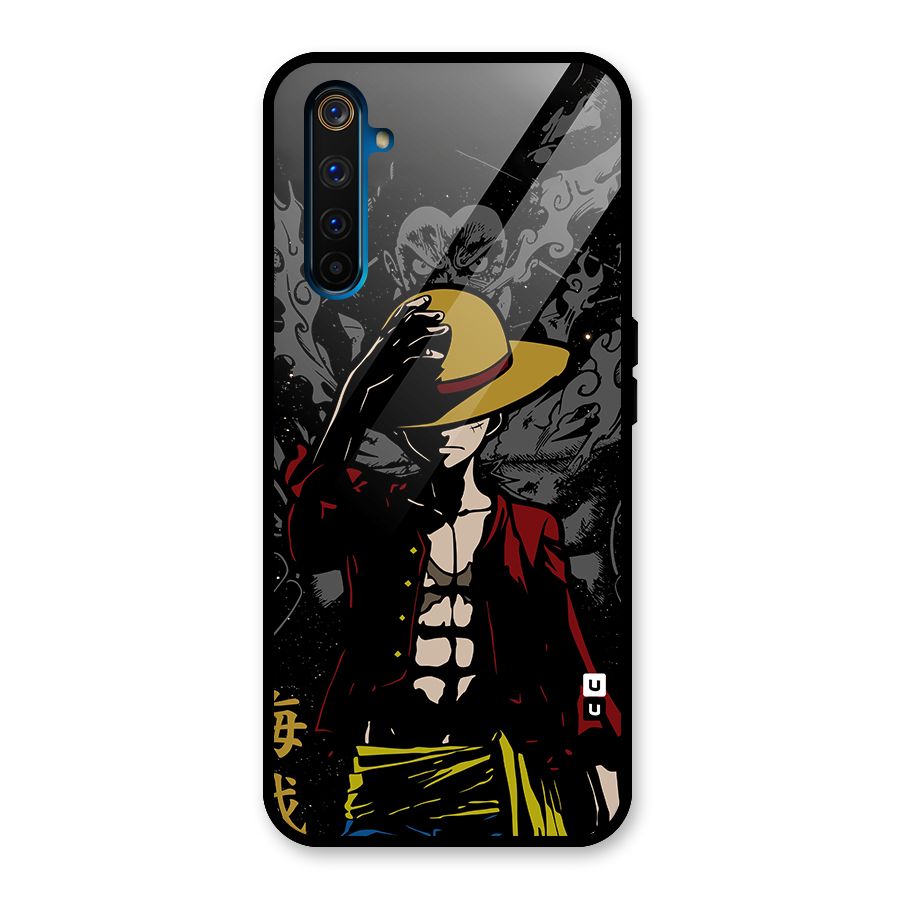 Dark Luffy Art Glass Back Case for Realme 6 Pro