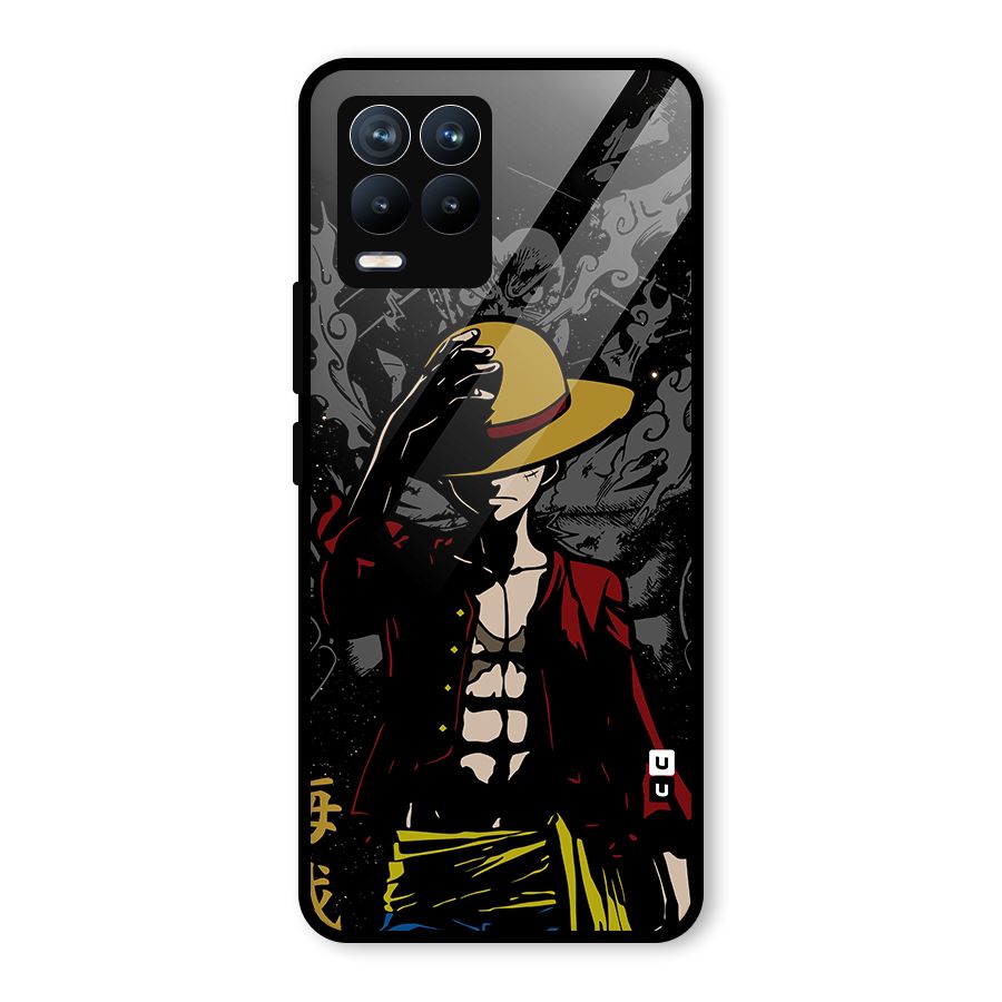 Dark Luffy Art Glass Back Case for Realme 8