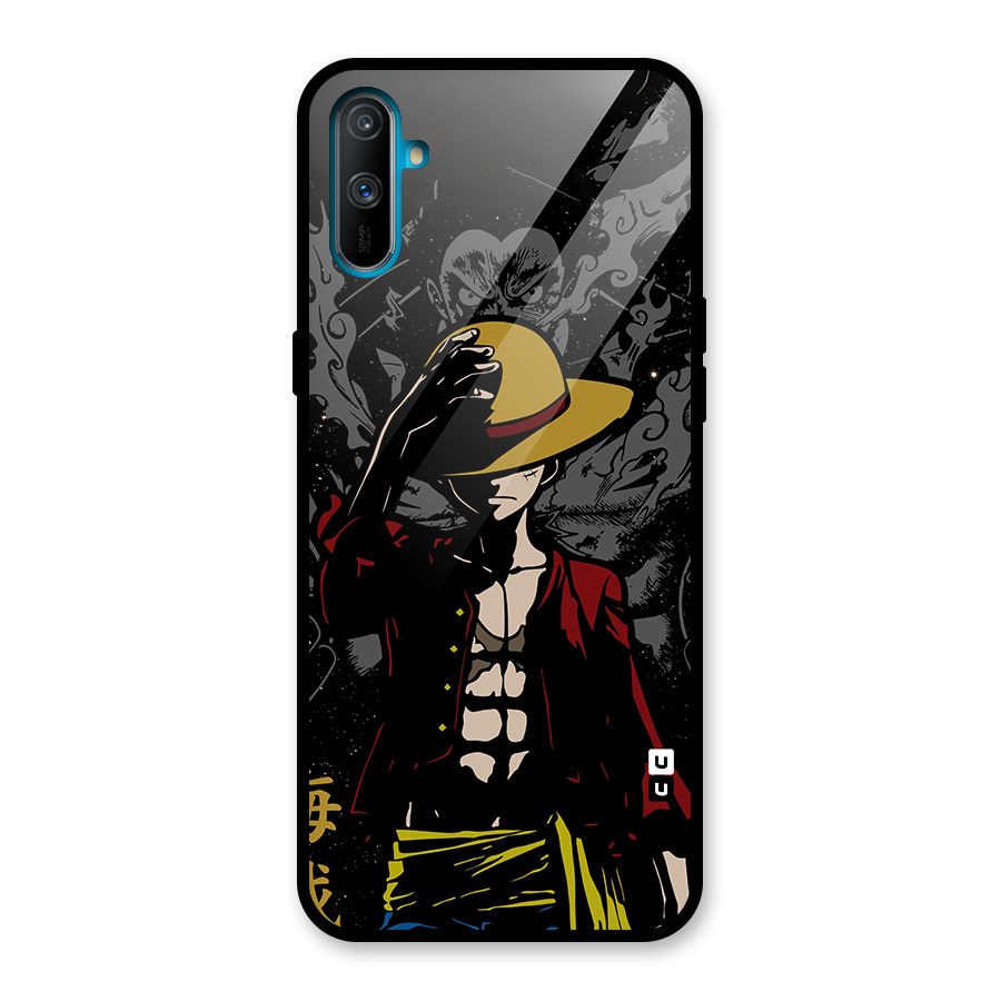 Dark Luffy Art Glass Back Case for Realme C3