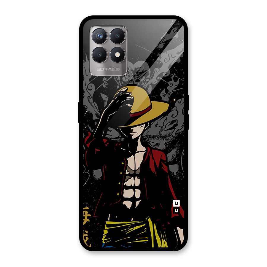 Dark Luffy Art Glass Back Case for Realme Narzo 50