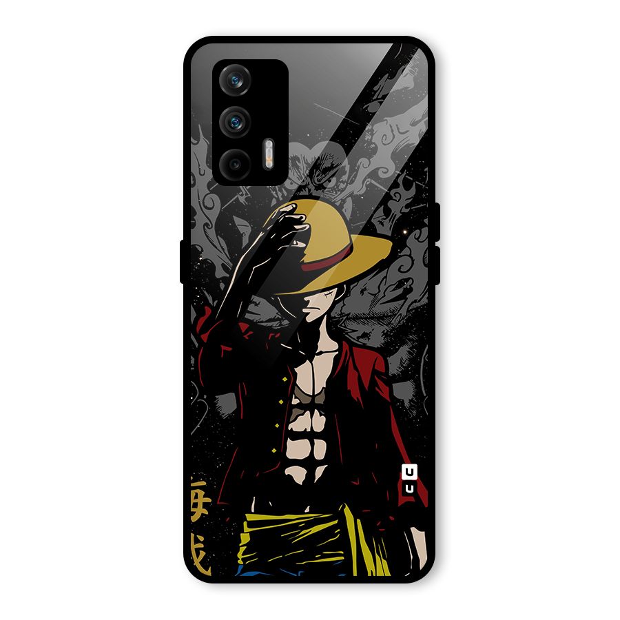 Dark Luffy Art Glass Back Case for Realme X7 Max