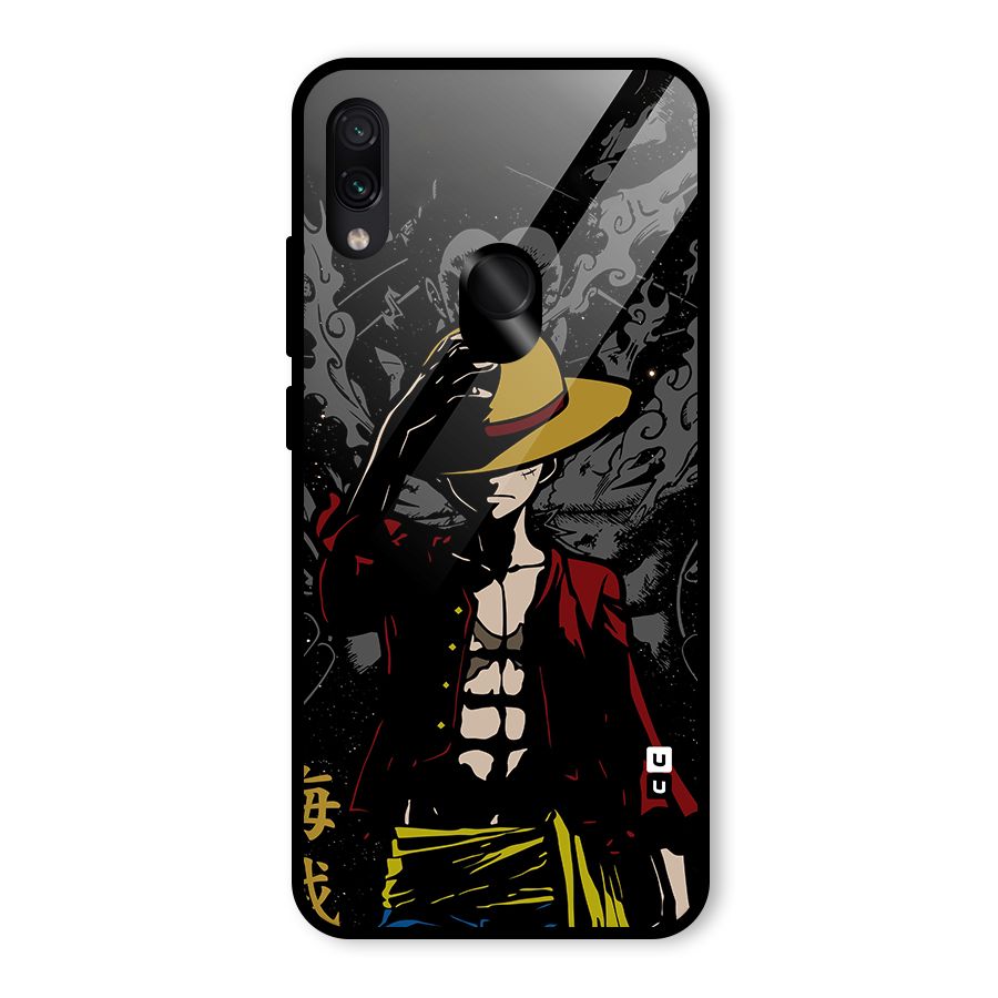 Dark Luffy Art Glass Back Case for Redmi Note 7