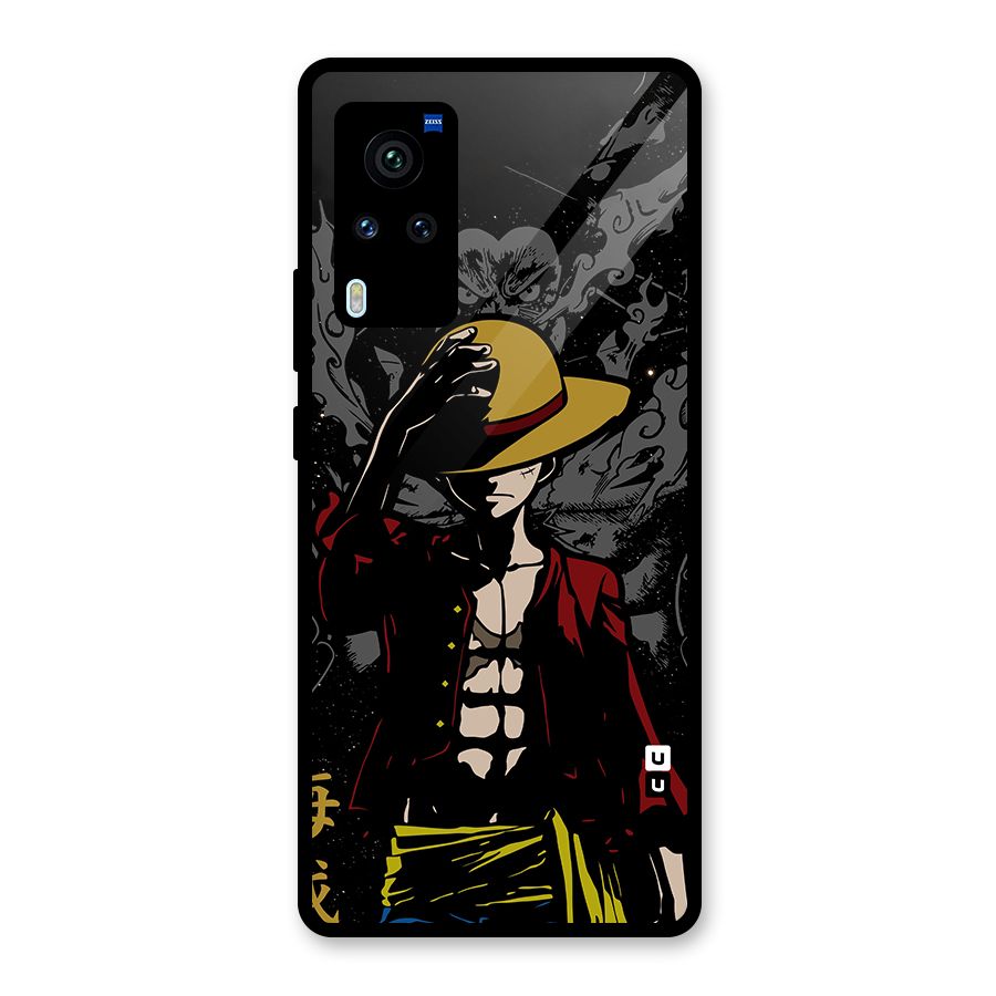 Dark Luffy Art Glass Back Case for Vivo X60 Pro