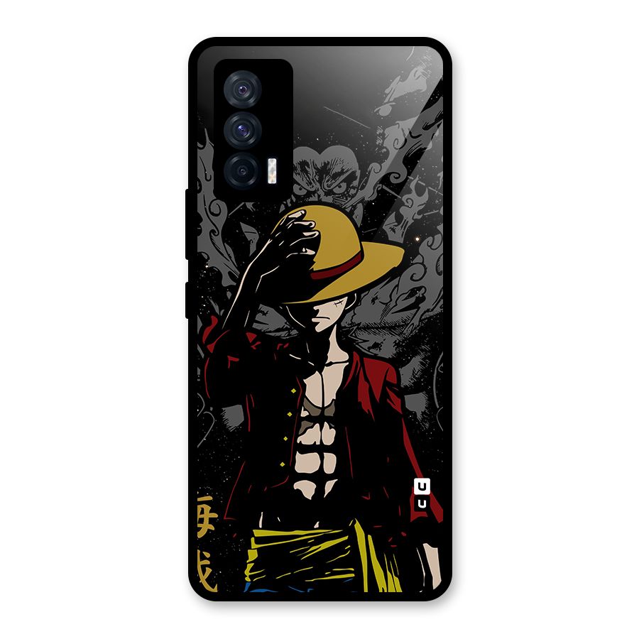 Dark Luffy Art Glass Back Case for Vivo iQOO 7 5G
